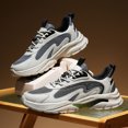 thumbnail image 5 of Men's Breathable Mesh & Synthetic Casual Sneakers, Lightweight Lace-Up Dad Shoes with Chunky Sole, Non-Slip Footwear for Walking, Running, and Everyday Wear, 5 of 10