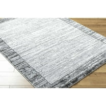 Hauteloom Dhaval Living Room, Bedroom Area Rug - Traditional, Transitional - High Pile - Black, Light Gray, Charcoal - 2' x 2'11"