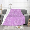 thumbnail image 2 of Dreamy Purple Bubble Throw Blanket, Super Soft Anti-Pilling Flannel Bed Blankets, 50"x40", 2 of 8