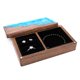 thumbnail image 2 of Silver Caja de joyería de madera Retro portátil para pendientes, anillos, pulseras, collares, soporte de almacenamiento, exhibición, 2 of 4
