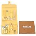 thumbnail image 2 of BE-TOOL 16PCS Women Man Manicure Professional Pedicure Set with Storage Bag Nail Scissors Grooming Kit for Nail Foot Facial Care Yellow, 2 of 9
