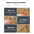 thumbnail image 4 of Hiroekza 2-Pack Faucet Water Filter Purifier - 5-Layer Advanced Filtration System for Clean, Tasty Water - Home & Office Use Orange, 4 of 6