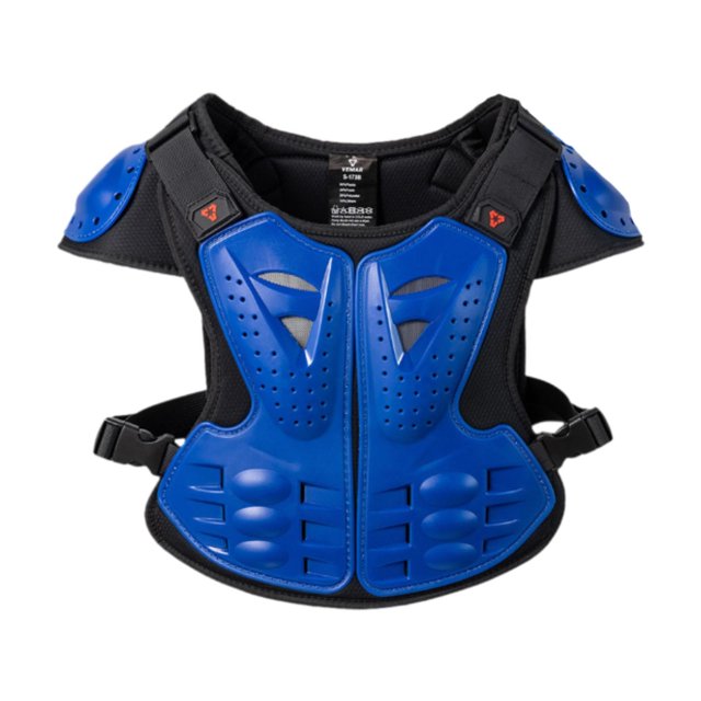 koolsoo Motorcycle Vest Vest Chest Vest for Skateboarding Skiing Blue