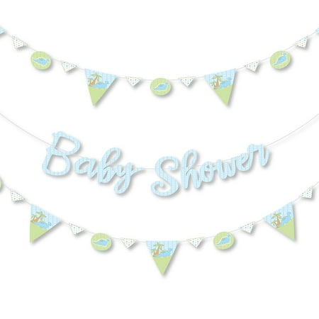 Baby Boy Dinosaur Baby Shower Letter Banner Decoration 36