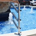 thumbnail image 4 of 3-Tube Tree Type Holder Adjustable Rack Stainless Steel Boat Rod Holder Net Rack, 4 of 13