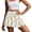 Easter Egg Chick Pattern White, variant on SEANATIVE Women Athletic Skort Tennis Skirts High Waisted Tummy Control Pleated Golf Skirts Lightweight Soft Comfortable Built-in Shorts Pickleball Skort, 2XL, Dachshund Dog Easter Egg Paw Pink