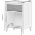 thumbnail image 2 of Modern Nightstand, Kids Nightstand with One Drawer, End Table for Boys and Girls, Toddler Night Stand for Living Room, Bedroom (Grey), 2 of 8