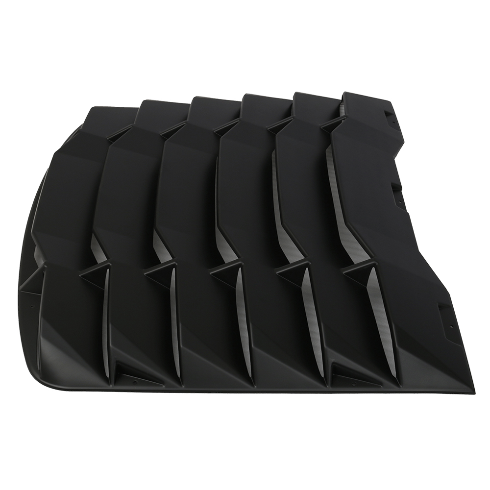 Ikon Motorsports Compatible with 03-08 Nissan 350Z IKON Matte Black Rear Window Louver Sun Shade Cover Windshield Vent ABS 2003 2004 2005 2006 2007 2008 - image 5 of 9