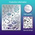 thumbnail image 4 of Dove Pattern Stainless Steel Stencil Kite Metal Stencil Reusable Stencil Notation Tool for Painting Photo Albums Scrapbooking 5.5x7.5 Inches, 4 of 9