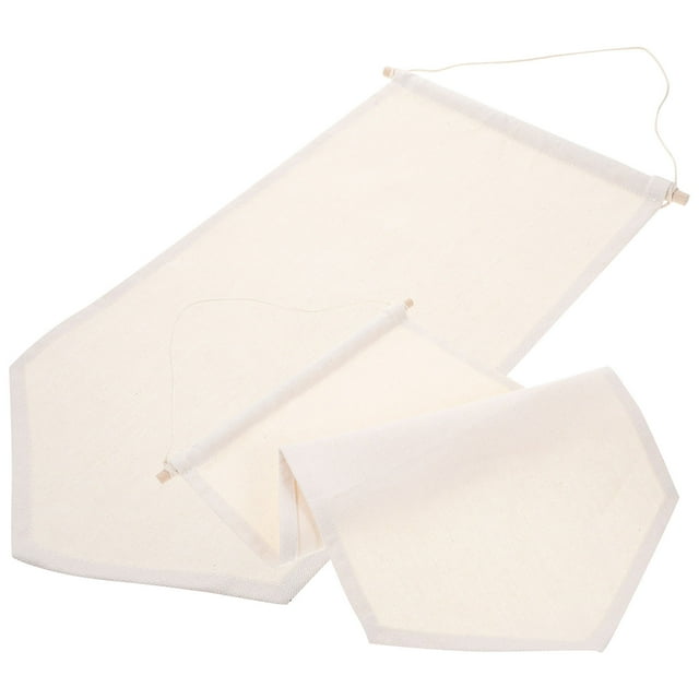 HIAKDOFT 2Pcs Enamel Pin Wall Display Banner Rectangular Beige Wood Pin Collection Display For Living Room Dorm Office