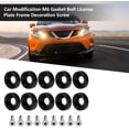 thumbnail image 2 of ZOUSSIQI License Plate Holder,Car Modification M6 Gasket Bolt License Plate Frame Decoration Screw(Black) CA919-31009, 2 of 9