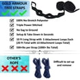 thumbnail image 2 of Hamaca de camping Gold Armor – Hamaca portátil individual accesorios de camping equipo para exteriores interiores adultos niños, marca con base en Estados Unidos (OD verde), 2 of 4