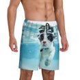 thumbnail image 2 of KLL Swimming Cat Goggles Print Bikini Set for Women,String Two Piece Halter Top Triangle Bikini Set with Tie Side Bottom Sexy Swimsuit Bathing Suits-4X-Large, 2 of 6