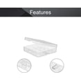 thumbnail image 3 of HUGFEGWE 2 x 18650 Battery Storage Case Holder Organizer Box Transparent 2Pcs U2536-18134, 3 of 7