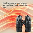 thumbnail image 5 of Heated Gloves Motorcycle Winter, USB Rechargeable Thermal Heating Gloves with Touch Screen, 3 Level Fast Heating 35-55℃, Windproof Waterproof Warm Gloves for Riding Ski Snowmobile, 5 of 9