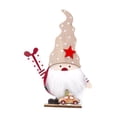 thumbnail image 3 of Adorno de Gnomo de madera de Navidad Macarena estatua de Papá Noel 13x4x18cm, 3 of 8