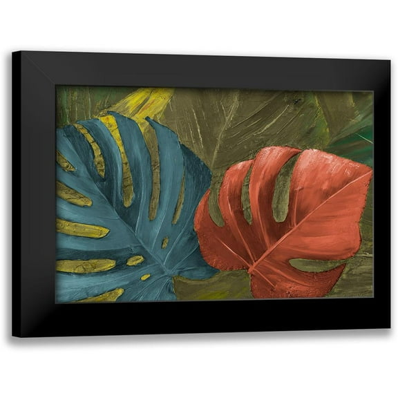 Pinto, Patricia 14x11 Black Modern Framed Museum Art Print Titled - Teal And Rust Forever I