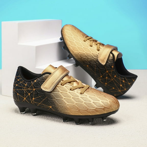 Kids Soccer Cleats for Boys Girls Soccer Shoes Firm Ground Youth Lightweight Athletic Training Football Cleats for Little/Big Kid