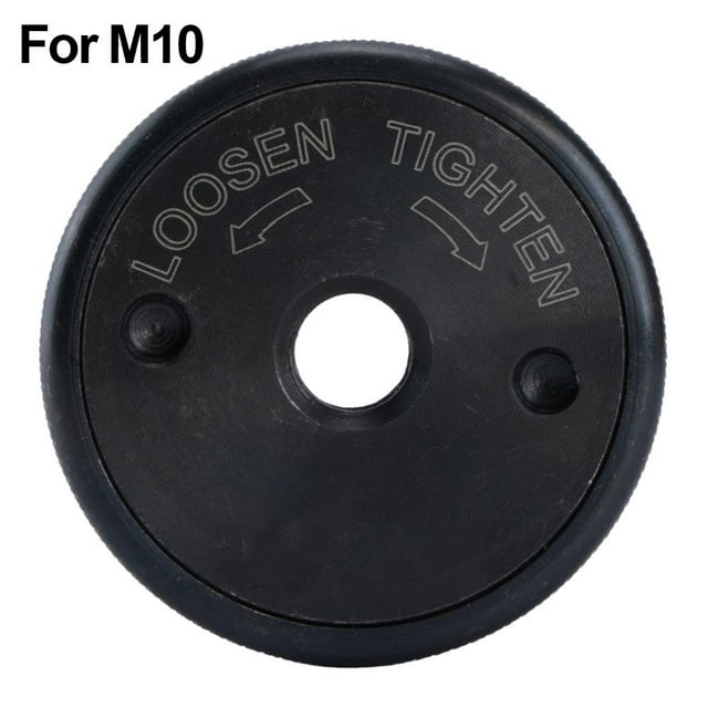 Angle Grinder Flange Nut Quick-Lock M10 M14 5/8-11 Thread Self-Locking Flange Grinding Disc & Secure Polishing Attachment