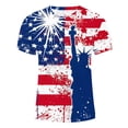 thumbnail image 5 of LYXSSBYX 4th of July Shirts for Men Big and Tall Summer Fashion Casual Men's Round Neck Printed T-Shirt Top, 5 of 5