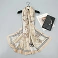 thumbnail image 3 of Paisley Print Satin Scarf, Lightweight Korean Silk Feel Wrap for Women,180*90cm,pink, 3 of 7