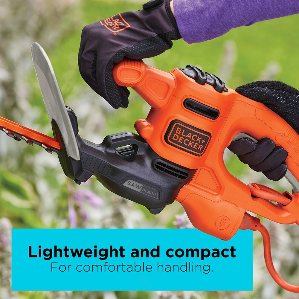 BLACK+DECKER BEHTS125 16" Sawblade Corded Hedge Trimmer