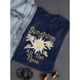 thumbnail image 3 of Sunshine All The Time Shaped T-Shirt Women -Image by Shutterstock, Female 3X-Large, 3 of 4