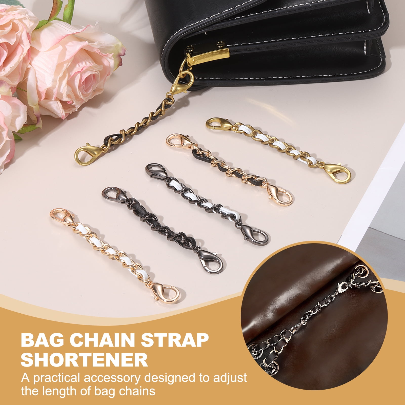 Uxcell Bag Strap Shortener, 3 Inch Purse Chain Strap Extender