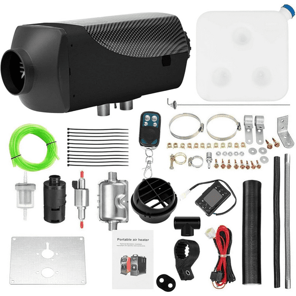 XYJBHB Diesel Air Heater with 10L Tank & LCD Thermostat, 12V Parking Heater for Van, Bus, Truck, Boat Indoor Use