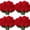 A002- Red, variant on Uv Resistant Artificial Outdoor Flowers 10 Pack Pink Artificial Silk Flowers Home Decor for Spring Home Decor Indoor and Outdoor Decorations 14.17 Inch