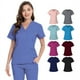 thumbnail image 2 of Conjunto de ropa de lavado de hospital, ropa de enfermera para quirófano de clínica oral, ropa de manga corta con cuello en V para cepillarse las manos, 2 of 6