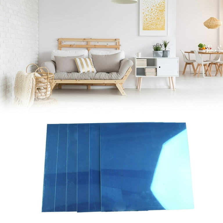 Colorful Mirror Acrylic Sheets 10-Pack - 8x8 Inch 1/8" Thick Reflective Panels For DIY Crafts & Home Decor