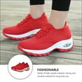 thumbnail image 5 of GOOHOCHY Women Walking Lace- Shoes Sports Shoes Fitness 7 Red, 5 of 8