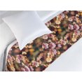 thumbnail image 3 of Floral Bed Runner, Buds and Flowers Flourishing Blossoms Spring Season Nature Scene, Decorative Accent Bedding Scarf for Hotels Homes & Guest Rooms, Twin, Pale Orange Mauve and Green, by Ambesonne, 3 of 3