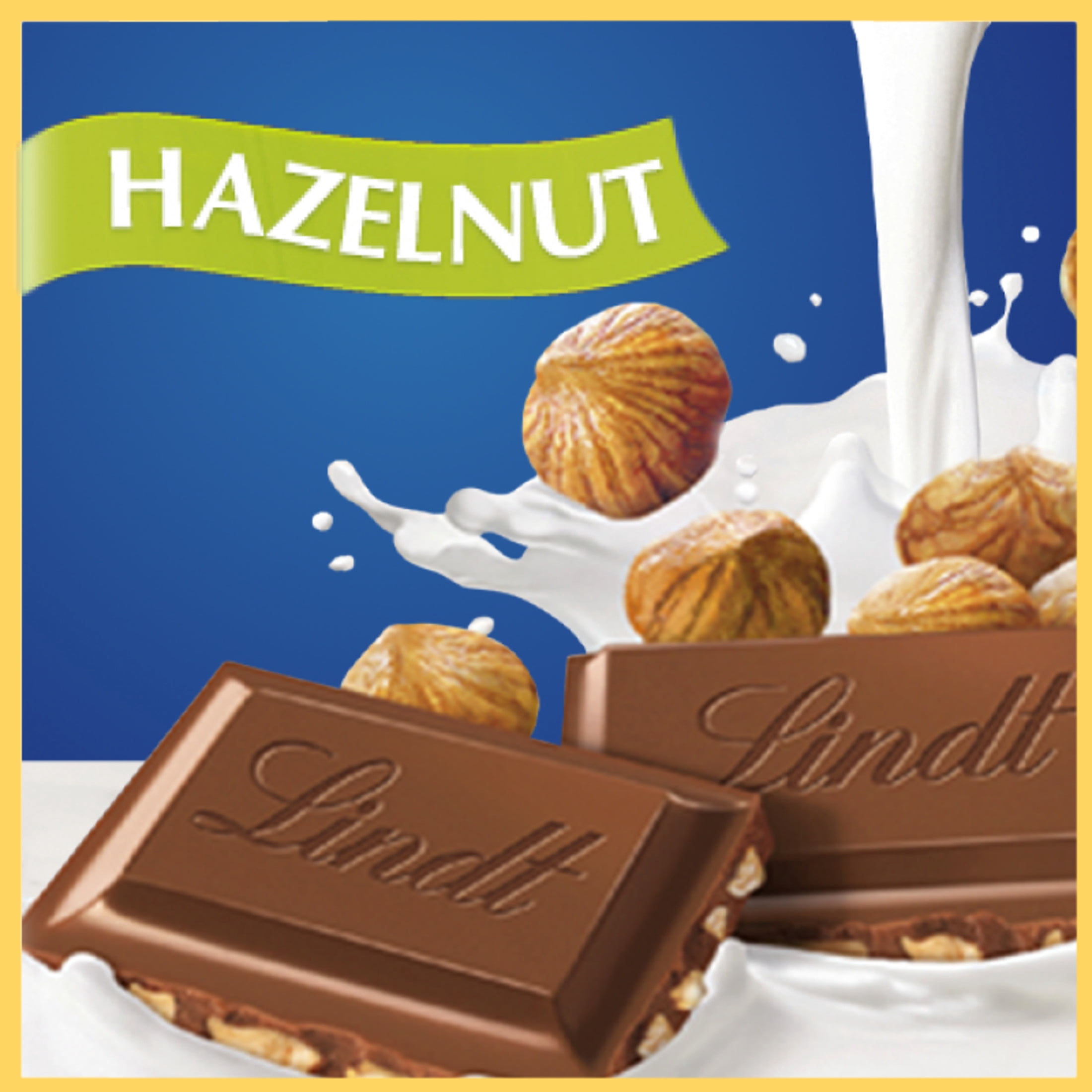 (2 pack) Lindt Classic Recipe Hazelnut Milk Chocolate Candy Bar, 4.4 oz, Bar