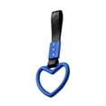 thumbnail image 2 of JDM coche modificado decorativo advertencia anillo parachoques trasero advertencia coche mano tirar anillo (cinturón negro-Corazón azul) TXW#691675.03, 2 of 8