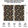 thumbnail image 2 of Sun and Mushroom Gothic Pattern Insulated Teens Curtains Set Of 2, Bedroom Essentials, Toddler Room Decor 42"x63", 2 of 5