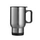 thumbnail image 2 of Vaso de acero inoxidable con aislamiento, asa y tapa plateado, 2 of 9