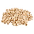 thumbnail image 1 of unbranded 50Ud Tuercas Insertables De Latón Dorado Con Ranurado Para Impresión 3D Y Montaje, 1 of 6