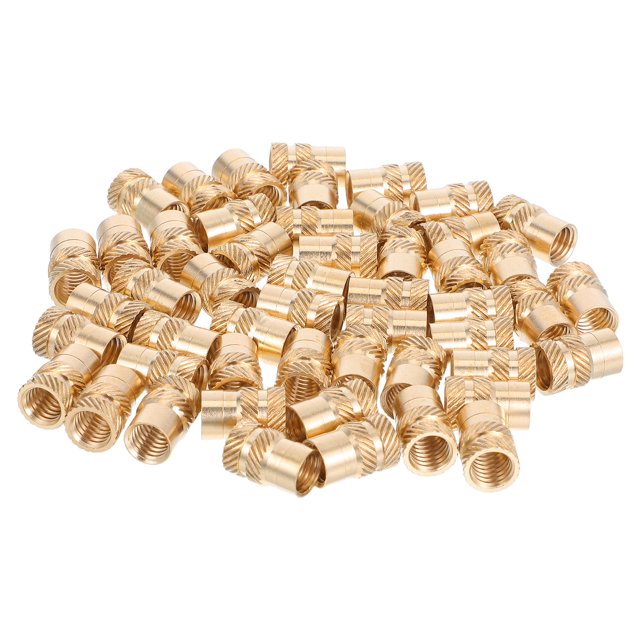unbranded 50Ud Tuercas Insertables De Latón Dorado Con Ranurado Para Impresión 3D Y Montaje