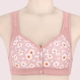 thumbnail image 6 of Purcolt Daisy Bras for Older Women No Underwire Front Close Bras Post Surgery Full Coverage Wireless Snap Closing Bra Comfort Supportive Convenient Bralettes for Seniors, 6 of 9