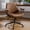 Cognac Brown, variant on Ninecer Office Chair, Ergonomic Mesh Office Chair with Memory Foam Cushion, Computer Desk Chair with Wheels Adjustable Lumbar Support, Headrest, Flip-Up Armrests, Green