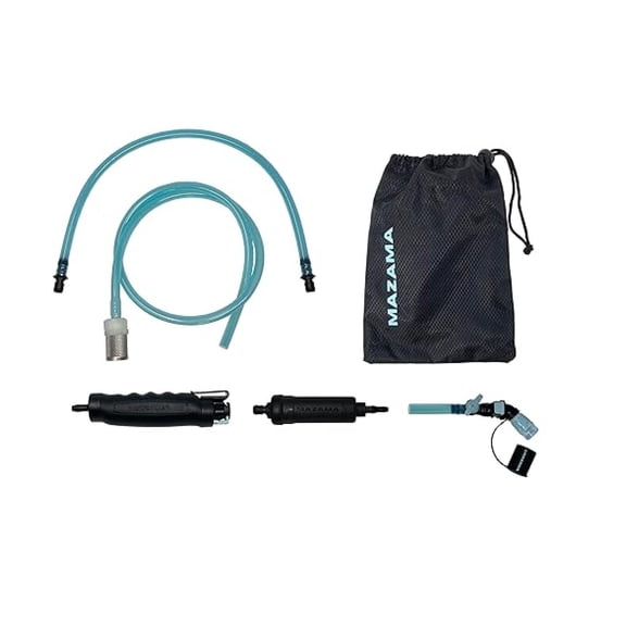 Personal Portable Water Filter System Outdoor Emergency Survival Gear Water Gear for Hiking Camping Travel Hunting Fishing Backpacking Also Connects to Hydration Bladders
