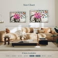 thumbnail image 3 of Elephant Stock Free The Butterflies Wall Art - Horizontal Canvas Wall Art - Living Room Wall Decor - Animal Canvas - Black And Pink Decor - 45" x 30", 3 of 4