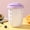 Purple_Base#2180, variant on Double Layer Fruit Salad Cup with Fork and Sealed Lid Portable Lunch Container for School Work and On the Go Snacks