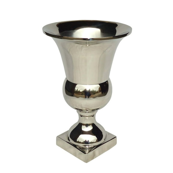 Serene Spaces Living Nickel Pedestal Urn Vase, for Home Decor