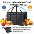 thumbnail image 2 of Insulated Food Delivery Bag, XXXL Pizza Cooler Bags, Rideshare Delivery Bag, Thermal Cold/Hot Styrofoam Carrier for Catering/Shopping/Travel/Car, Warmer/Frozen, 2 of 7