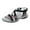 4Black, variant on Women's Hiking Sandals Arch Support Comfortable Walking Sandals Hook Loop Strap Sports Slides