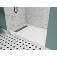 thumbnail image 3 of Alexander 60 in. L x 36 in. W Alcove Shower Pan Base with Left Drain in Glossy White Marine Acrylic, 3 of 9