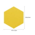 thumbnail image 2 of AURARMLET Classroom Felt Acoustic Panels Yellow 10Pcs 5.5X4.7X0.2In, 2 of 8